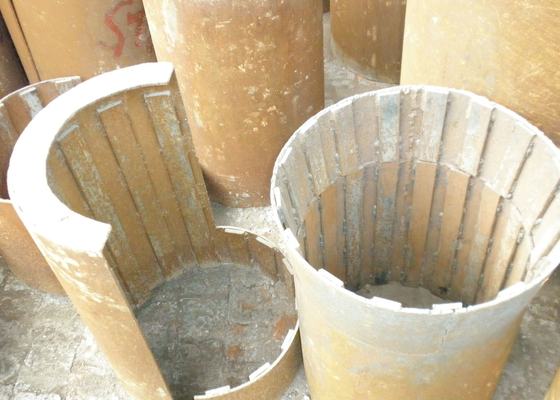 Forro do cilindro da lama do atarraxamento de Clay Brick Extruder Spare Parts Wearproof