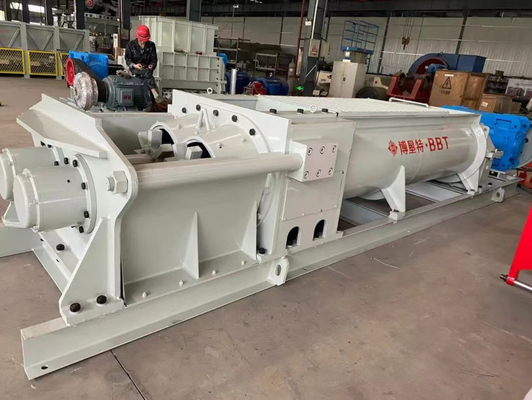 Equipamento de mistura de eixos duplos Mistura de remos horizontais Mistura de tijolos de argila Indústria de mistura de máquinas