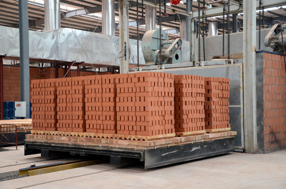 Forno túnel de tijolos de argila totalmente automático BBT com queima de combustível a gás de carvão e tamanho de 4,6 m para produção eficiente de tijolos