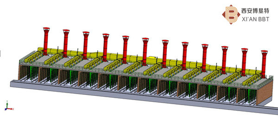 Máquina de secagem vermelha contínua do tijolo da camada de Clay Brick Dryer Machine Single