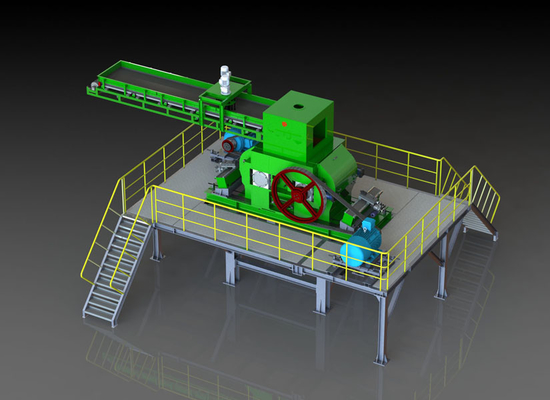 GS1080 refinam o triturador do moinho da máquina de moedura do rolo para o processamento de minerais