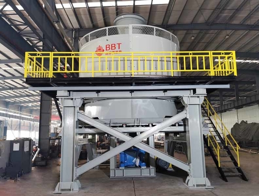 Do ouro molhado de Pan Mill Crushing Equipment 6700*6500*6700mm da roda moinho de moedura
