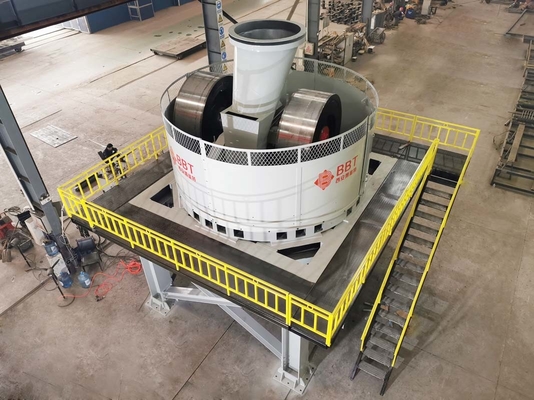 Pan Mill Machine Fully Automatic molhado compacto para o tijolo que faz o equipamento