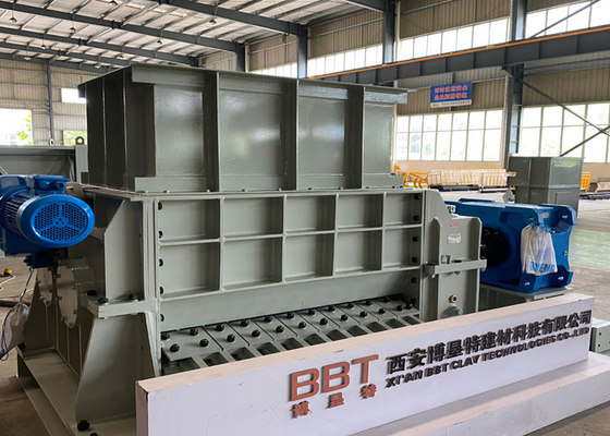 Máquina dobro do triturador de rolo do dente completamente automática para a planta da estufa de túnel