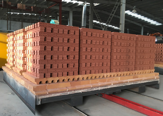 O tijolo vermelho automático completo ateou fogo à tecnologia da planta da estufa de túnel do tijolo da argila da estufa de tijolo na Índia de Bangladesh