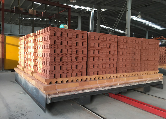 O tijolo vermelho automático completo ateou fogo à tecnologia da planta da estufa de túnel do tijolo da argila da estufa de tijolo na Índia de Bangladesh
