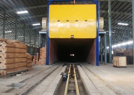 Construção da estufa giratória de estufa de tijolo dos sistemas do acendimento da estufa de túnel do tijolo da argila