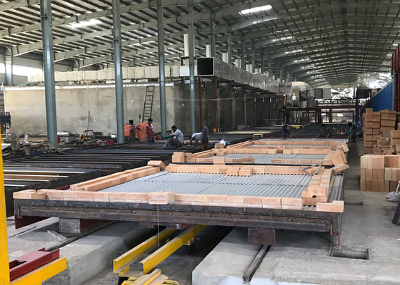 Partes diárias da capacidade 50000 a 100000 da estufa de túnel do tijolo da argila com equipamento da operação da estufa de tijolo