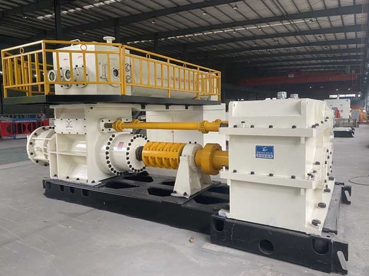 Dente de Clay Brick Forming Machine Mixing da extrusora do vácuo do aço carbono de EV60A