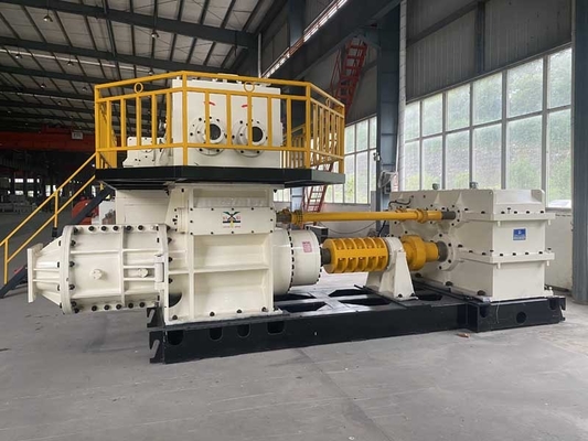 Dente de Clay Brick Forming Machine Mixing da extrusora do vácuo do aço carbono de EV60A