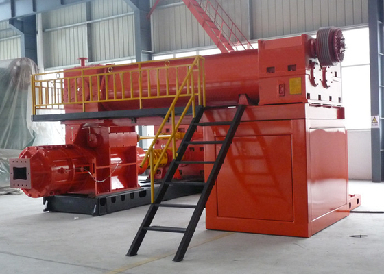 Projeto vermelho da estufa de túnel da máquina de Clay Automatic Soil Brick Making