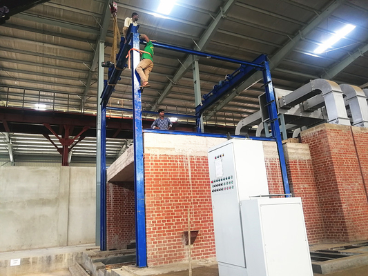 Auto estufa de túnel para o processo do acendimento do tijolo em Clay Brick Production Line