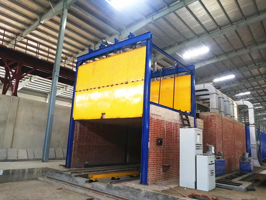 Auto estufa de túnel para o processo do acendimento do tijolo em Clay Brick Production Line