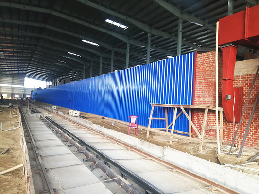 Auto estufa de túnel para o processo do acendimento do tijolo em Clay Brick Production Line