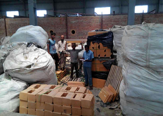 A anti estufa de túnel material sintética de descascamento do tijolo refratário ateou fogo a Clay Bricks