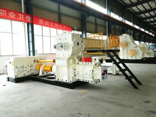 Carcaça moldando de aço de Clay Brick Extrusion Machine Carbon da grande extrusora do vácuo