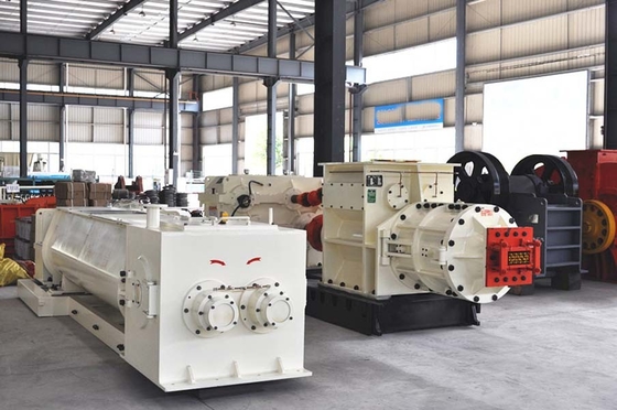 Carcaça moldando de aço de Clay Brick Extrusion Machine Carbon da grande extrusora do vácuo
