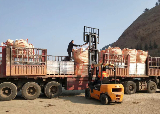Material refratário de tijolos de fogo vermelho da alumina para a planta da estufa de túnel