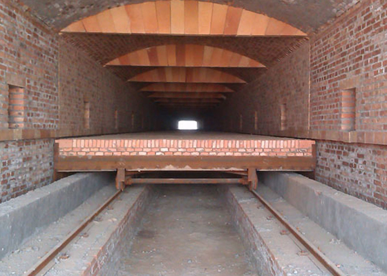 Auto sistema refratário do equilíbrio da pressão do processo de Clay Brick Tunnel Kiln Firing