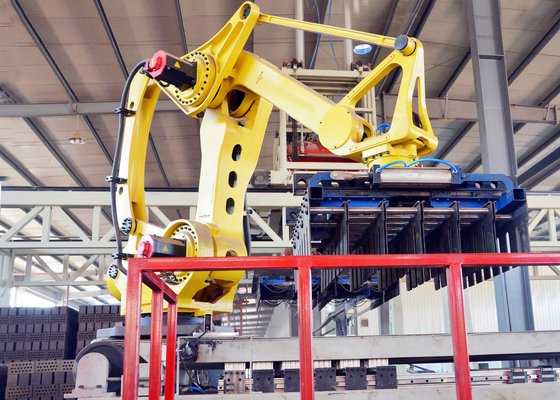 Máquina de empilhamento robô de 9,5 kV para fabricação automática de tijolos de barro