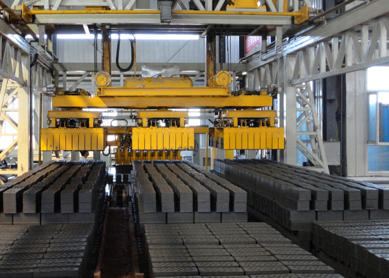 Auto máquina de empilhamento do bloco de Clay Brick Production Line Robot da cavidade