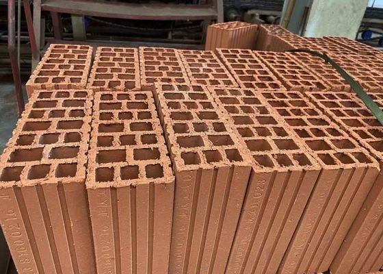 Linha de produção automática de fornos de túnel para fabricação de blocos de argila oca com secador de túnel e grandes capacidades de 800 toneladas/dia