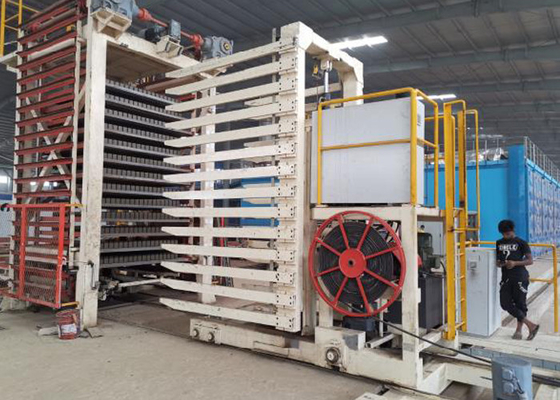 Máquina de secagem automática de tijolos de barro 290KW sistema de câmara de secagem de bloco de solo