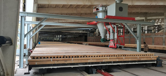0,12 m/s Linha de Produção de Tijolos de Argila Forno Carro Aspirador Automático