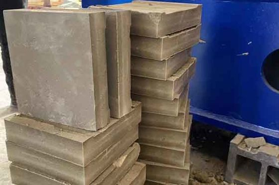 Edifício personalizado de alta pressão 20 T a 1200 T Prensa hidráulica azul para fabricação de tijolos isolantes e de tijolos refratários,