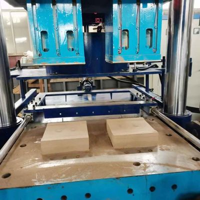 Edifício personalizado de alta pressão 20 T a 1200 T Prensa hidráulica azul para fabricação de tijolos isolantes e de tijolos refratários,