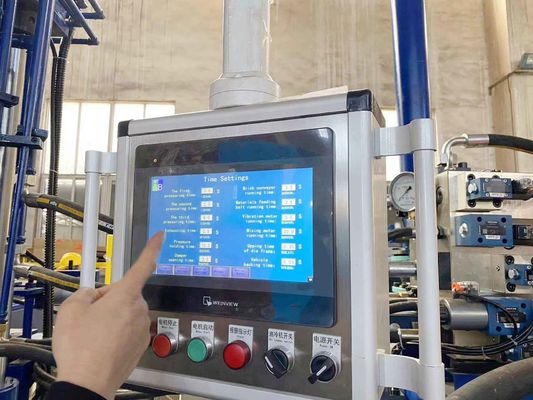 Edifício personalizado de alta pressão 20 T a 1200 T Prensa hidráulica azul para fabricação de tijolos isolantes e de tijolos refratários,