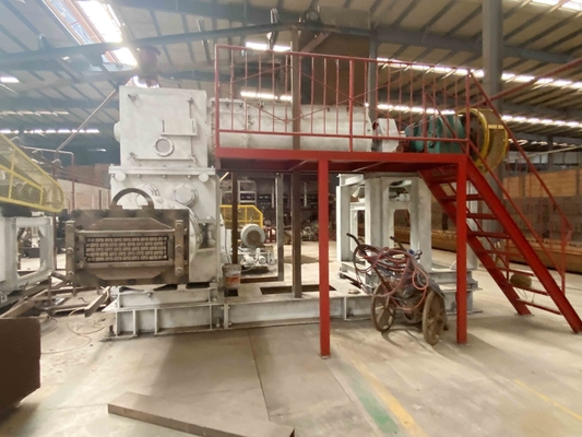 Máquina de fabricação de tijolos EV50 Extrusora de vácuo de lama totalmente automática Máquina de fabricação de tijolos de argila vermelha oca