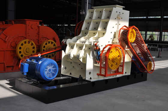 Máquina de trituração de rolos de duplo-rotor para blocos de barro de barro para fabricação de túneis