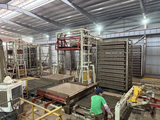 sistema de secagem de secador de túnel em total automático blocos de argila vermelha projetos de fabricação