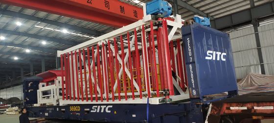 Equipamento de carregamento e descarregamento de tijolos